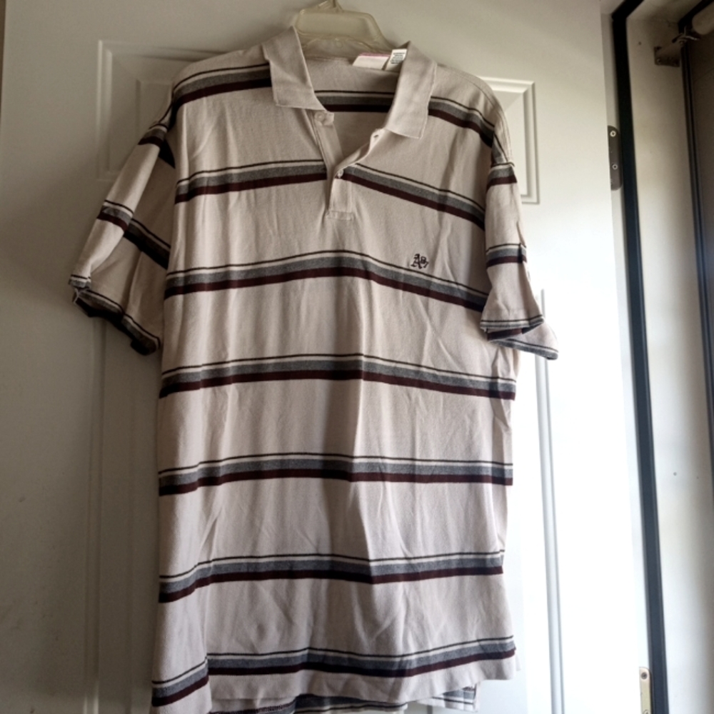 Men's Aeropostale Striped Polo shirt Size Large